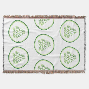 Couverture Motif de tranches de concombre