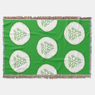 Couverture Motif de tranches de concombre