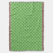 Couverture Motif de tuiles égyptiennes, émeraude et vert citr (devant Vertical)