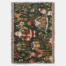Motif de vacances de Noël de luxe vintage