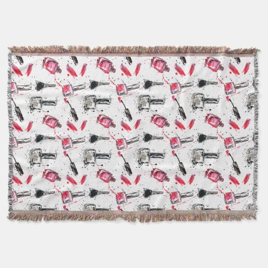 Couverture Motif de vernis à ongles d'aquarelle (Devant)