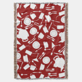 Couverture Motif d'éléments de cuisine (devant Vertical)