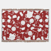 Couverture Motif d'éléments de cuisine (Devant)