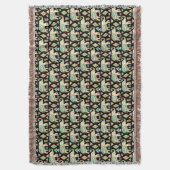 Couverture Motif d'éléphants indiens colorés (devant Vertical)