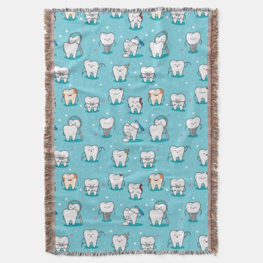 Couverture Motif dentaire mignon (devant Vertical)