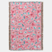 Couverture Motif dentaire rose (devant Vertical)