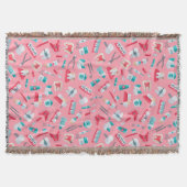 Couverture Motif dentaire rose (Devant)