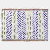 Couverture Motif d'épine bovine en violet et vert (Devant)