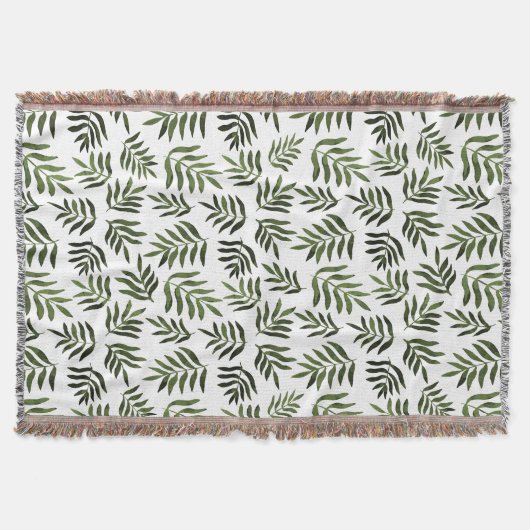 Couverture Motif des branches vertes aquarelle (Devant)