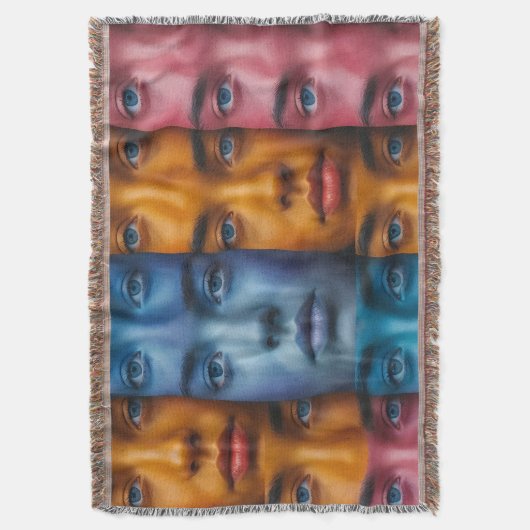 Couverture Motif des faces colorées (devant Vertical)