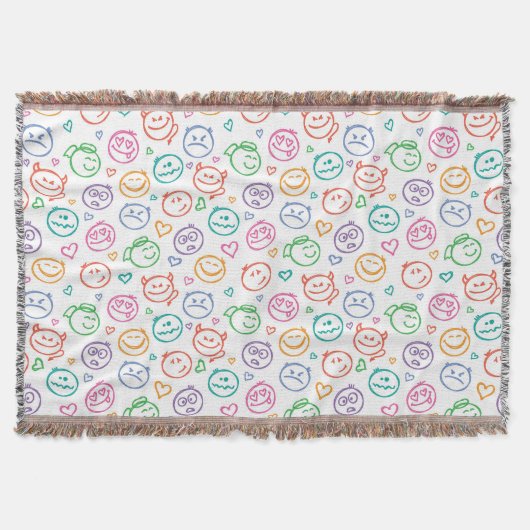 Couverture motif des sourires (Devant)