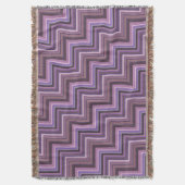 Couverture Motif d'escaliers à rayures mauve (devant Vertical)