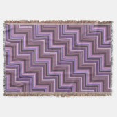 Couverture Motif d'escaliers à rayures mauve (Devant)