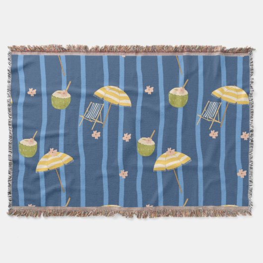 Couverture Motif d'essentiels de plage d'été (2) (Devant)
