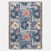 Couverture Motif d'Hibiscus Tropical Côtier (10) (devant Vertical)