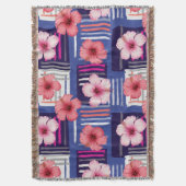 Couverture Motif d'Hibiscus Tropical Côtier (12) (devant Vertical)