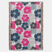 Couverture Motif d'Hibiscus Tropical Côtier (13) (devant Vertical)
