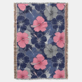 Couverture Motif d'Hibiscus Tropical Côtier (2) (devant Vertical)