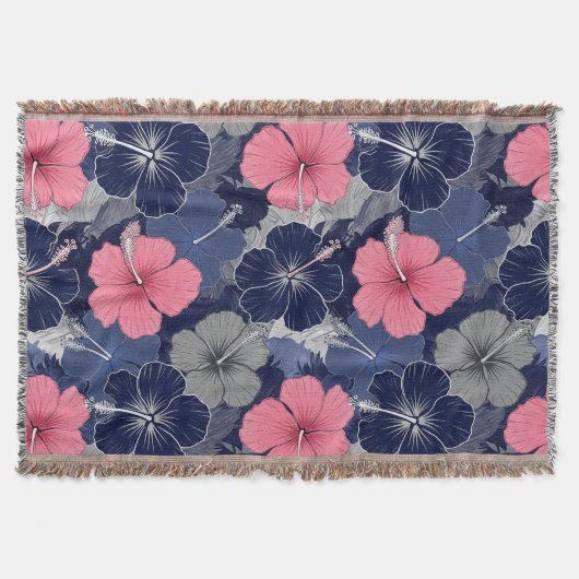 Couverture Motif d'Hibiscus Tropical Côtier (2) (Devant)
