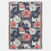 Couverture Motif d'Hibiscus Tropical Côtier (4) (devant Vertical)