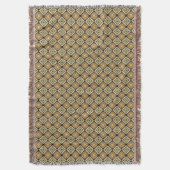 Couverture Motif diamant à tons chauds géométriques (devant Vertical)