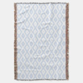Couverture Motif diamant bleu pâle et blanc (devant Vertical)