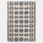 Couverture Motif diamant Boho scandinave (devant Vertical)