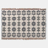 Couverture Motif diamant Boho scandinave (Devant)