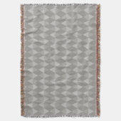 Couverture Motif Diamant Gris (devant Vertical)