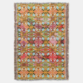 Couverture Motif diamant multi-couleurs artistique (devant Vertical)