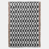 Couverture Motif diamant noir et blanc (devant Vertical)