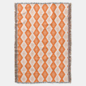 Couverture Motif diamant orange (devant Vertical)