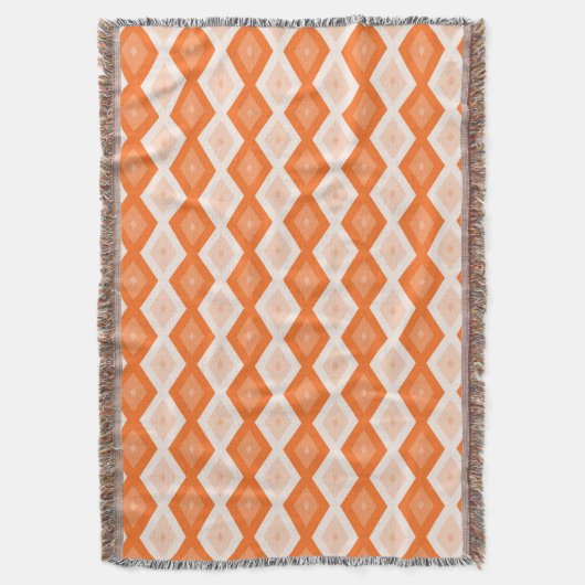 Couverture Motif diamant orange (devant Vertical)