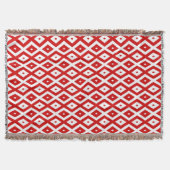 Couverture Motif diamant rouge et blanc (Devant)