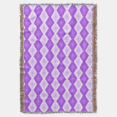Couverture Motif diamant violet clair (devant Vertical)