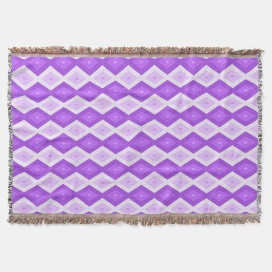 Couverture Motif diamant violet clair (Devant)