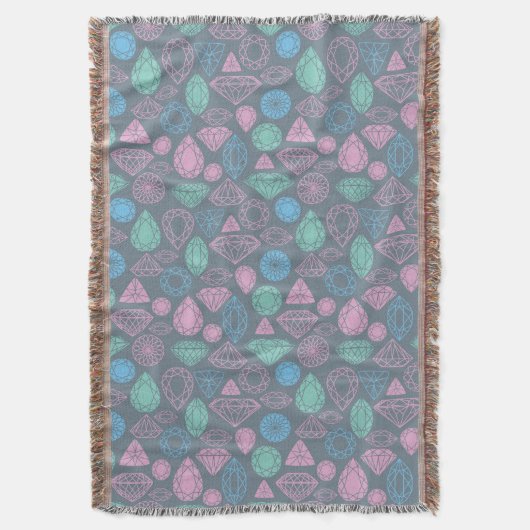 Couverture Motif d'icône de pierre gemme (devant Vertical)