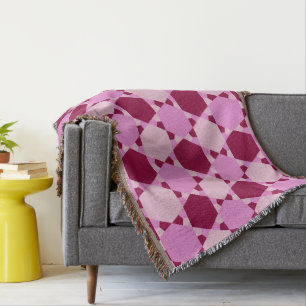 Couverture Motif d'illusion optique Girly Pink