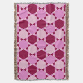 Couverture Motif d'illusion optique Girly Pink (devant Vertical)