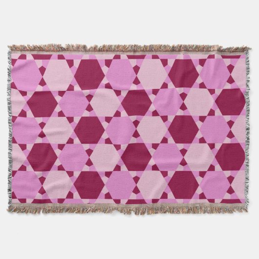 Couverture Motif d'illusion optique Girly Pink (Devant)