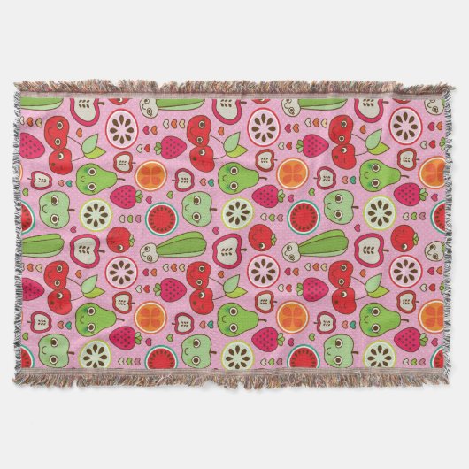 Couverture motif d'illustration de cuisine de fruit (Devant)