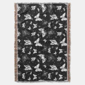 Couverture Motif d'illustration noir blanc papillon (devant Vertical)