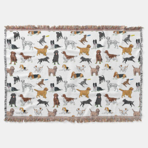 Couverture Motif d'illustrations de chiens mignons