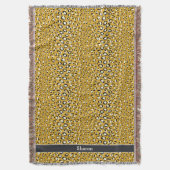 Couverture Motif d'impression chic moderne en or cheetah (devant Vertical)