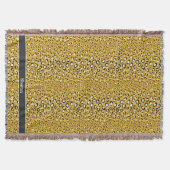 Couverture Motif d'impression chic moderne en or cheetah (Devant)