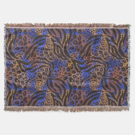 Couverture Motif d'impression Leopard et Zebra (Devant)