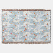 Couverture Motif d'oies blanches (Devant)