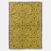 Couverture Motif doré jaune vigne sans couture de William Mor (devant Vertical)