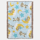 Couverture Motif D'Ours, Mignonnes Ours, Nounours, Étoiles (devant Vertical)
