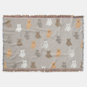 Couverture Motif d'ours mou (Devant)